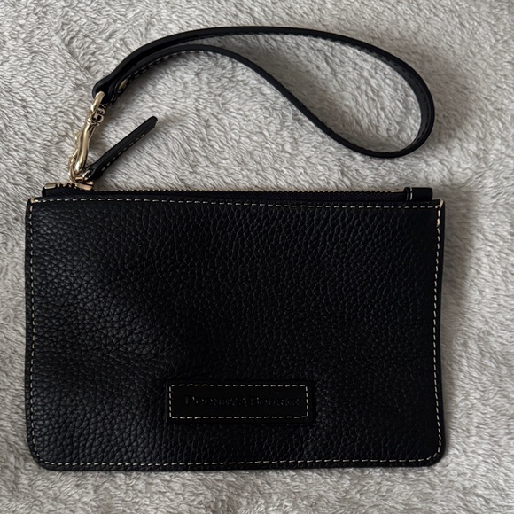 Dooney & Bourke Handbags - Dooney & Bourke Black Pebbled Wristlet